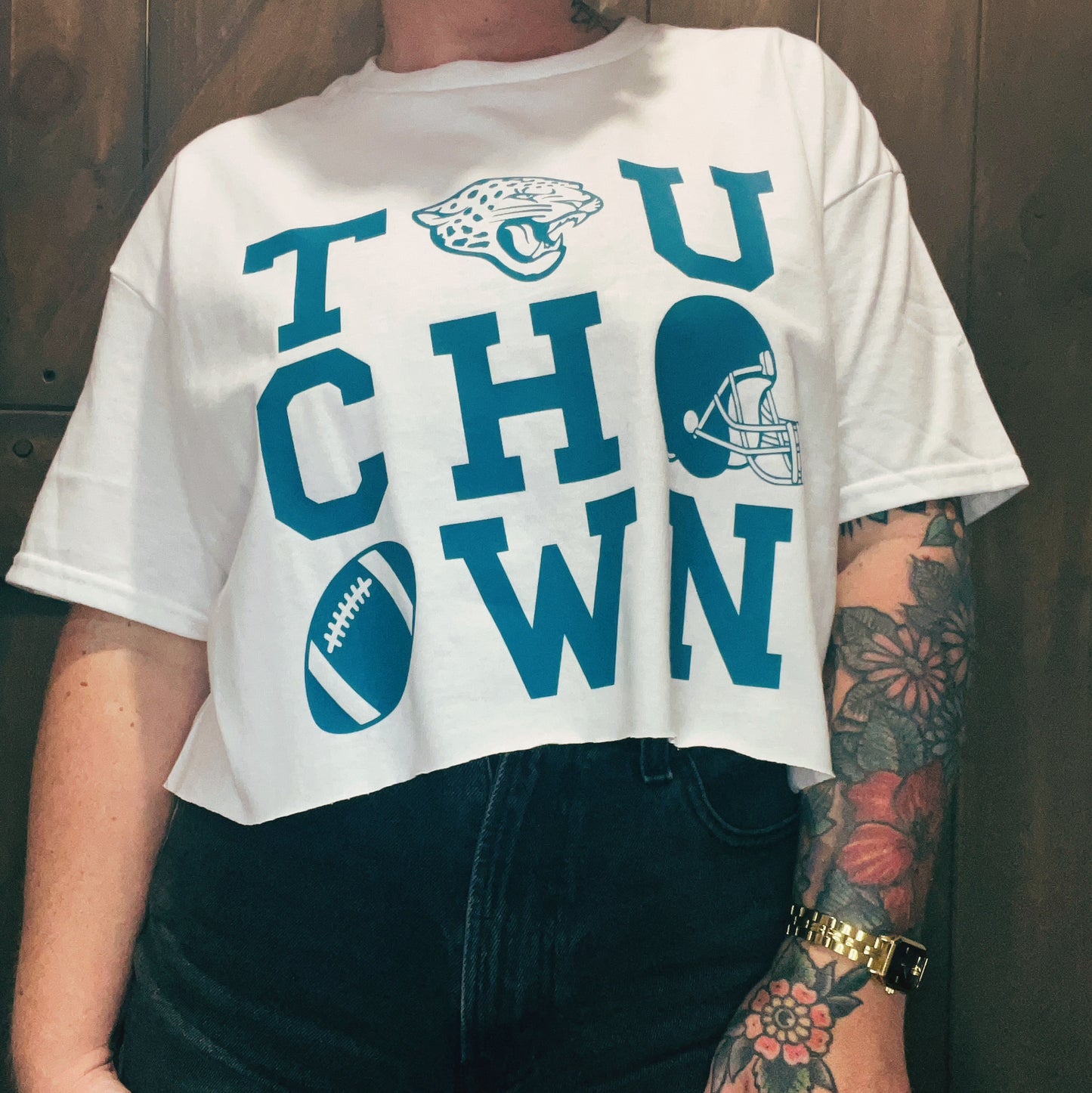 Touchdown Crop Tee